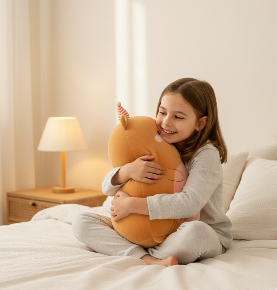 Benny | Brown Bear Plush Pillow