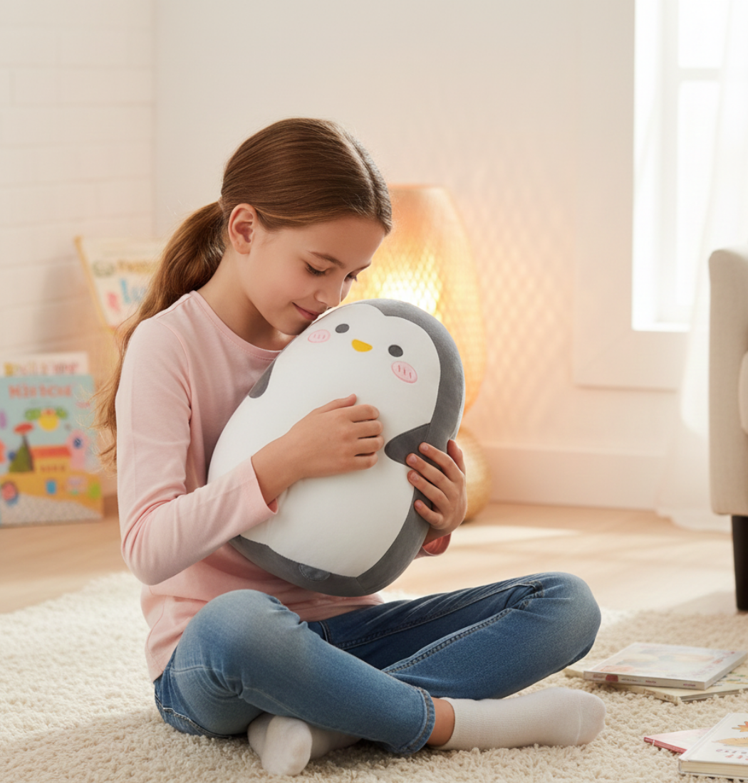 Tavi | Soft Penguin Plush Pillow