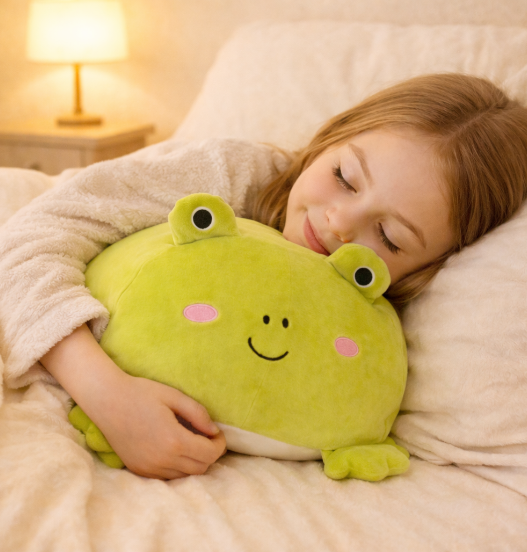 Hoppy | Frog Plush Pillow Cushion