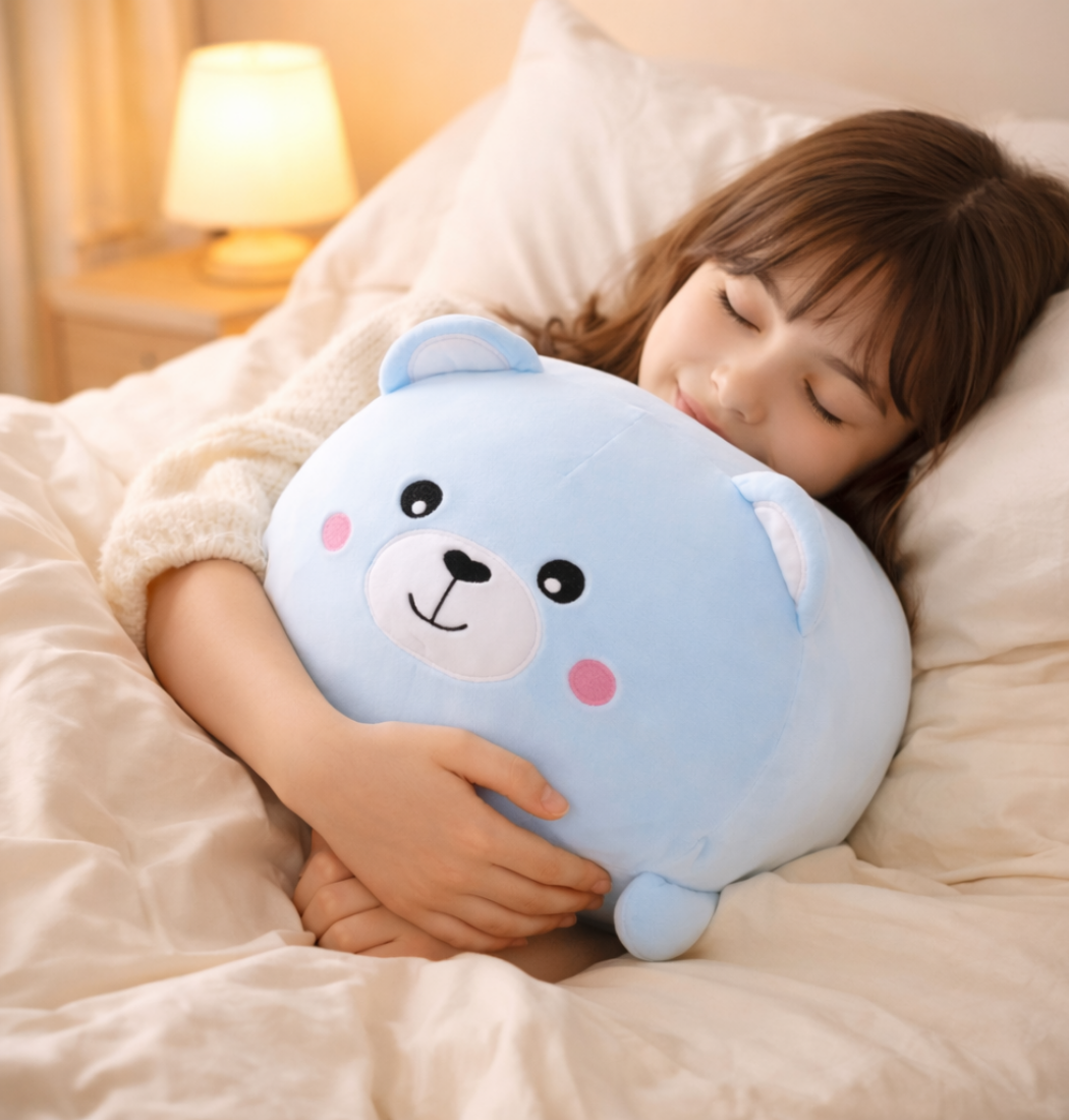 Pico | Blue Bear Plush Cushion