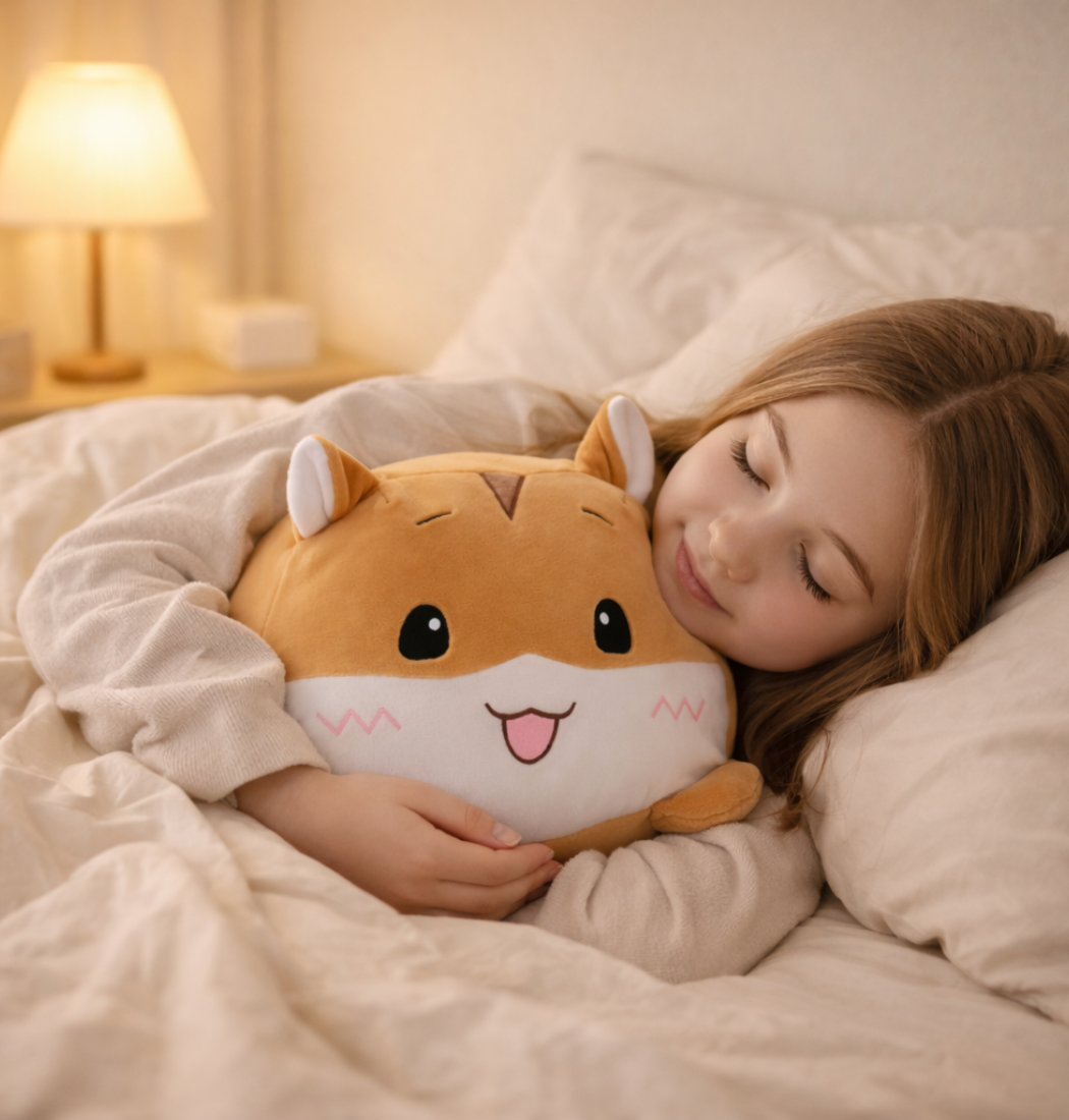 Biscotti | Brown Hamster Pillow Cushion