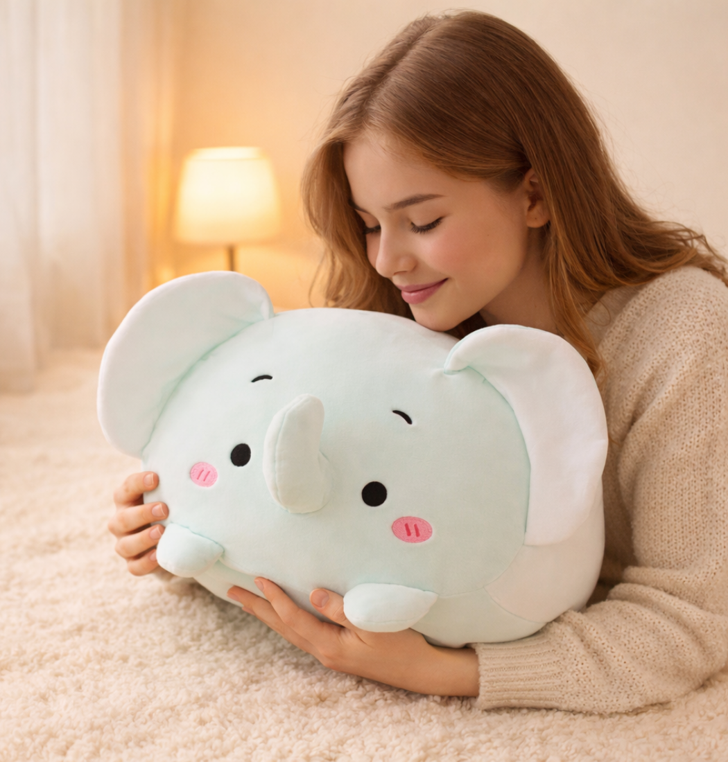 Tilly | Elephant Plush Pillow Cushion
