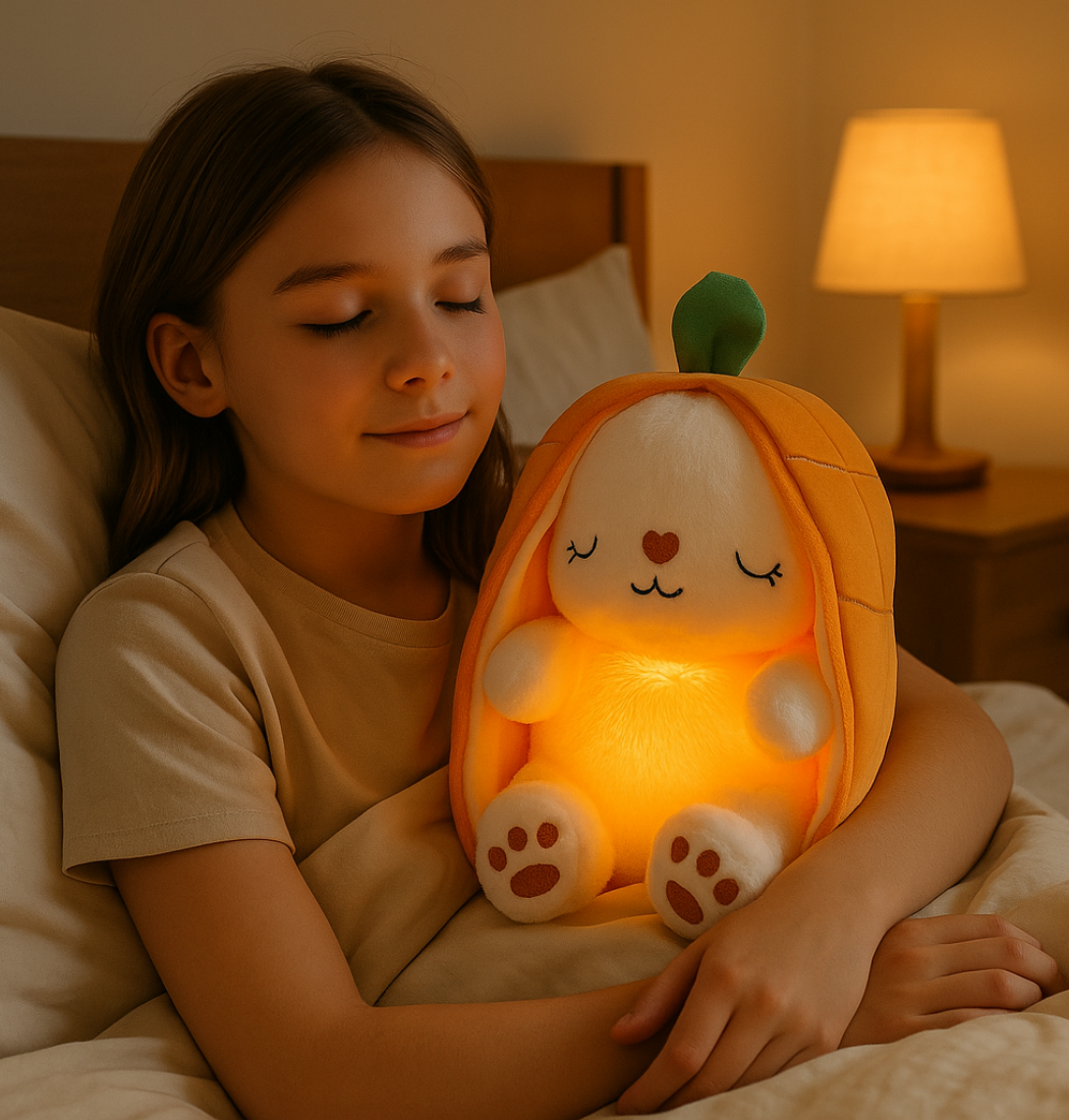 Mellowy | Orange Bunny Breathing Plush