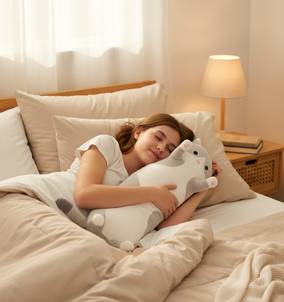 Greyly | Cat Long Plush Pillow