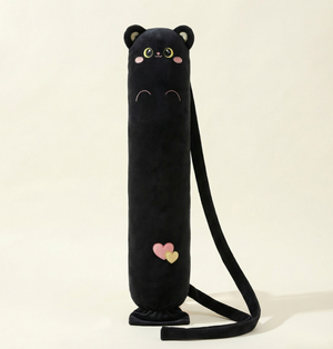Cuddly Black Animal Plush Hot Water Bag – Soft Comfort for Kids and Adults