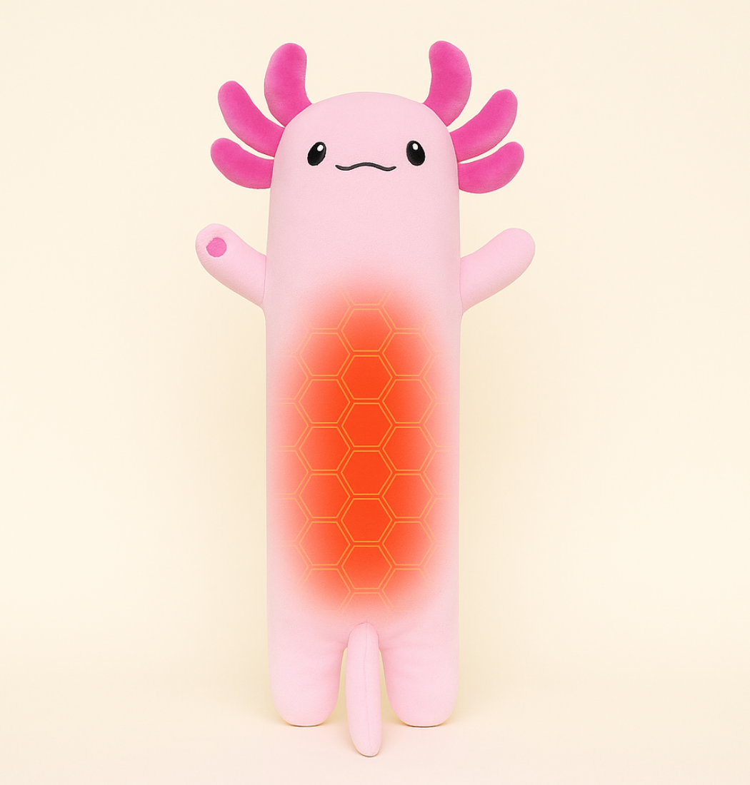 Axoly | Heated Axolotl Plush Pillow