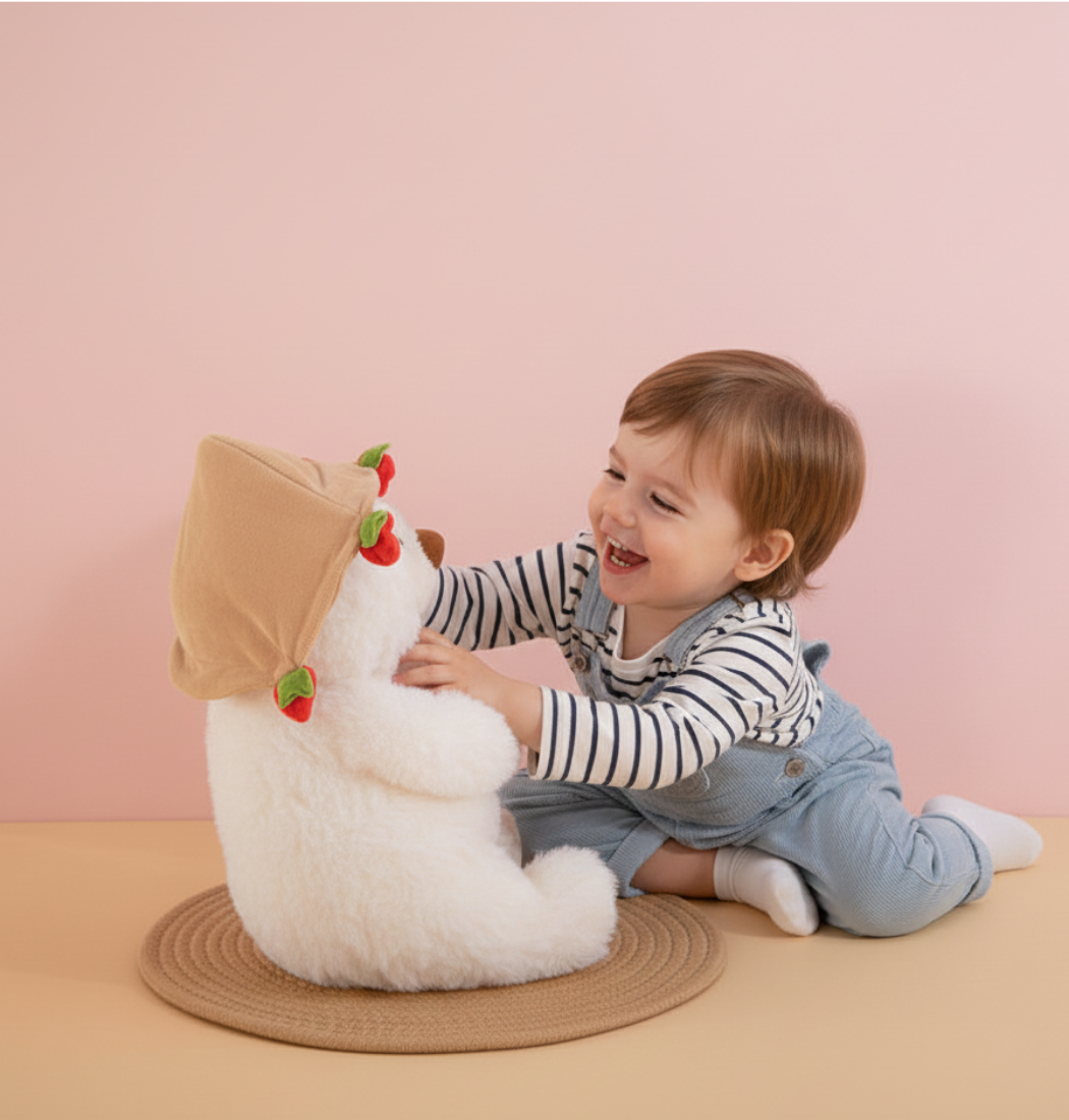 Huggo | White Angel Teddy Bear