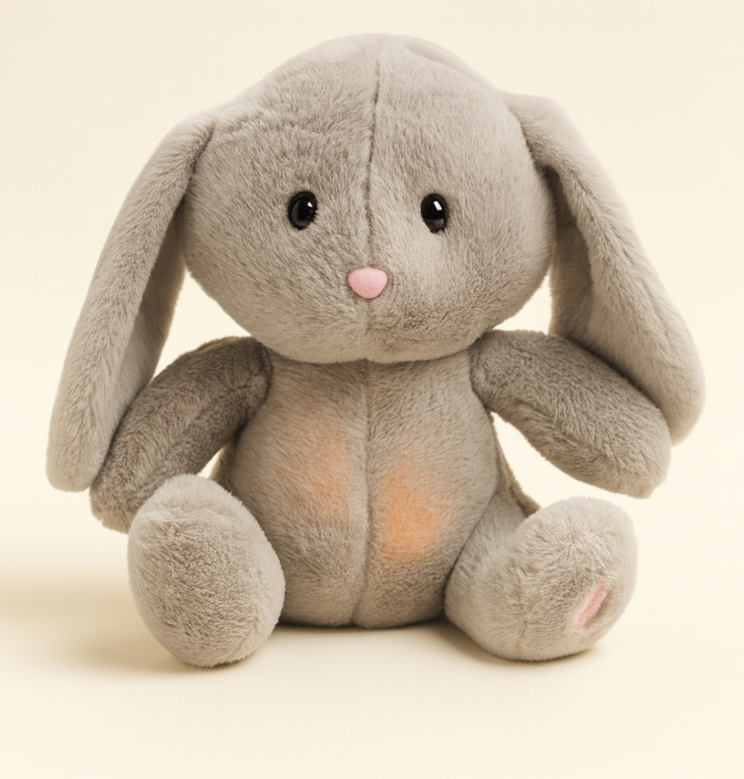 Softy | Gray Bunny Breathing Plush