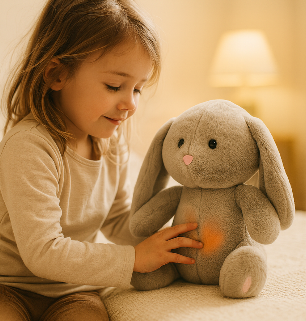 Softy | Gray Bunny Breathing Plush